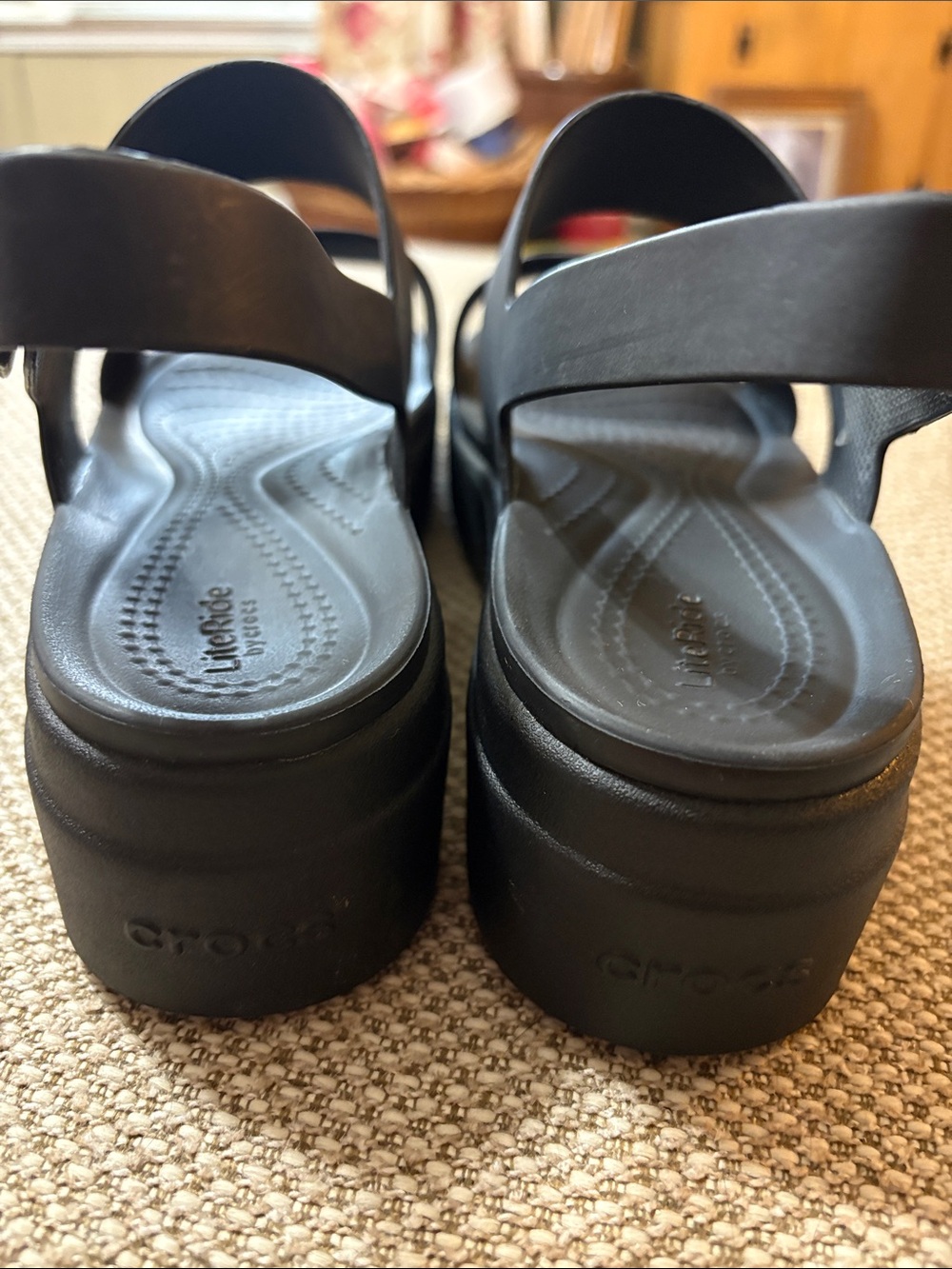 Crocs Women's Brooklyn Low Wedge Sandals LiteRide Footbed - Picture 5 of 7